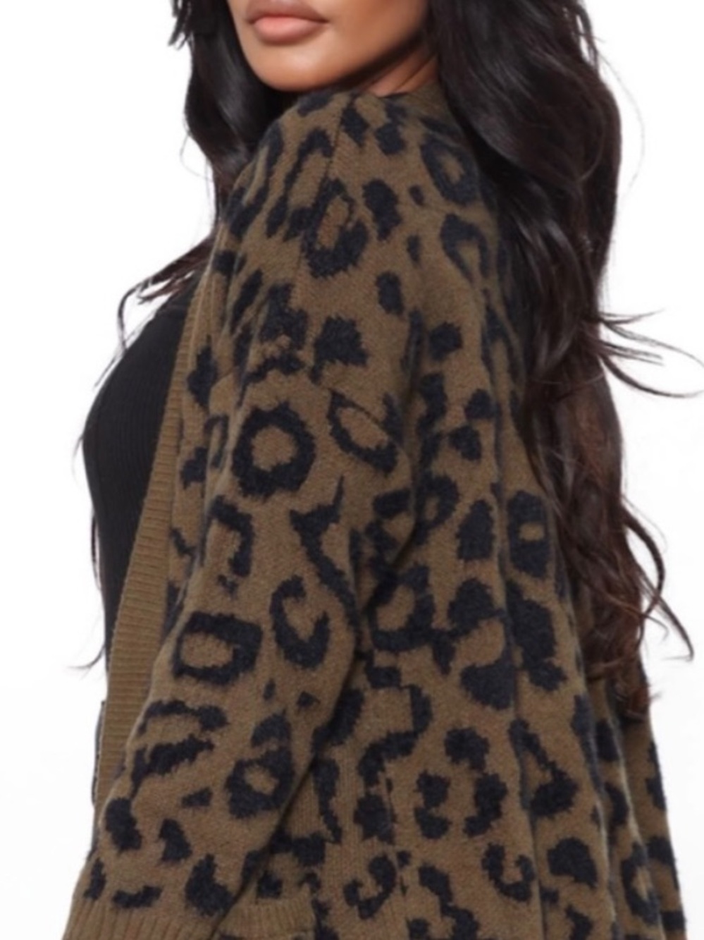 Leopard Print Cardigan - Picture 2 of 4
